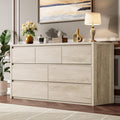 GarveeHome 7 Drawer Dresser for Bedroom, Wide Modern Chest of Drawers, Large Wood Dresser Wooden Storage Organizer for Living Room, Hallway Entryway