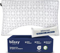 BLISSY Adjustable Memory Foam Pillow for Sleeping (Queen Size) - Cooling Gel Pillows for Side Sleepers with Shredded Foam for Customizable Loft - CertiPUR-US & Oeko-TEX