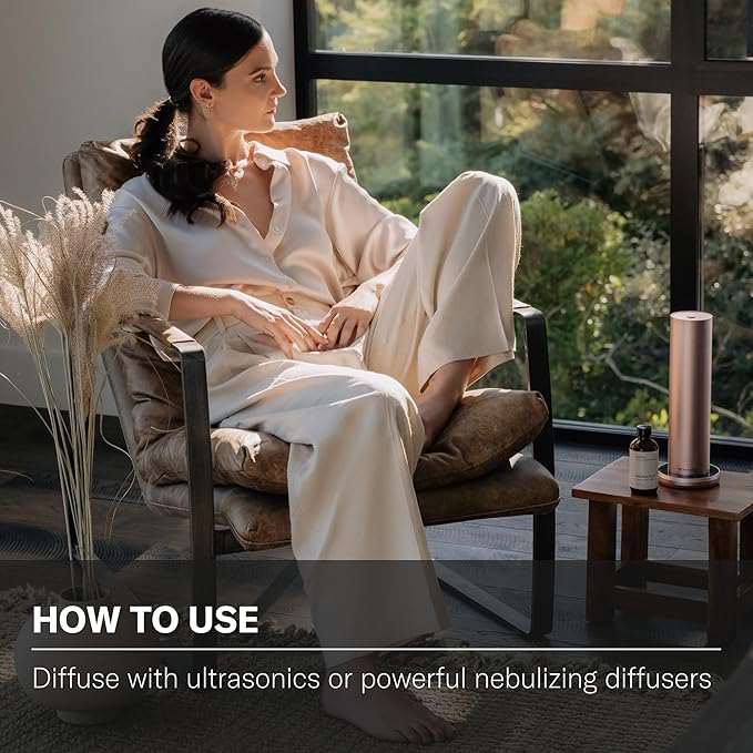 AromaTech Palo Santo & Amber Premium Aroma Oil – Grounding & Inspiring Home Fragrance with Notes of Clary Sage & Lavandin for Scent Diffusers, Cold-Air and UltraSonic Scent Machines (10 mL)