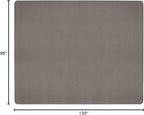 House, Home and More Skid-Resistant Carpet Indoor Area Rug Floor Mat - Gray - 8 Ft X 10 Ft - Non Slip Rubber Backing, Stain Resistant, Dog Friendly, Living Room Bedroom Kitchen Entryway