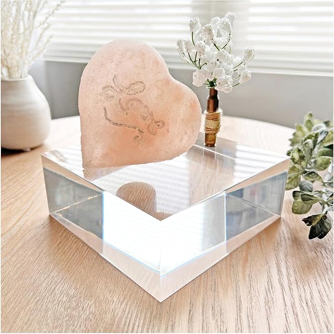 Plymor Clear Polished Acrylic Square Display Block, 2" H x 5" W x 5" D