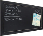 DesignOvation Wyeth Framed Magnetic Chalkboard, Black