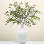 Fake Plants Eucalyptus Stems,Plastics Ficus Stems for Vase Artificial Plants,Greenery Stems Branches for Vase Faux Plants Indoor,Faux Greenery Indoor Vase Fillers for Home Decor（4Pcs Green）