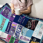 Lacrosse Throw Blanket for Women Girls, Lacrosse Sport Fleece Blankets Lightweight Fuzzy Cozy Plush Flannel Fleece Decor for Bed Sofa 40"x50"
