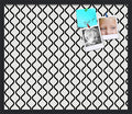 PinPix 28x24 Inch Cork Bulletin Board. This Decorative Framed Pin Board Comes with Black and White Waves Design and a Satin Black Frame. Ideal for Home Office Decor or Message Board (PinPix-194)