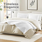 Comfort Spaces Kienna Quilt Set- Double Sided Stitching Design Summer Blanket, Lightweight, Soft, All Season Bedding Layer, Matching Sham, White, Coverlet Full/Queen(90"x90") 3 Piece