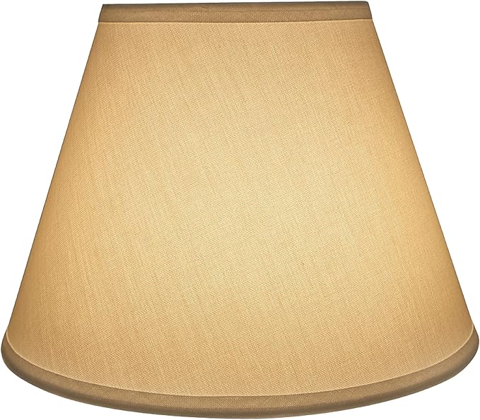 Aspen Creative 32682 Transitional Empire Shape Spider Construction Lamp Shade, White, 7" Top x 13" Bottom x 9-1/2" Slant Height