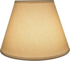 Aspen Creative 32682 Transitional Empire Shape Spider Construction Lamp Shade, White, 7" Top x 13" Bottom x 9-1/2" Slant Height