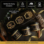Candle Gift Set Of 3 Sage Pine|Cinnamon Vanilla|Eucalyptus Lime Highly Scented Soy Candels Clean Non Toxic Velas Aromáticas Favors For Women Coworkers Friends Guests Also For Diwali Christmas Holidays