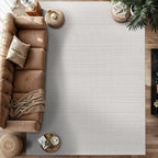 Micro Loop Indoor Rug White 10x14 Boho Geometric Neutral Area Rugs for Living Room Soft Luxury Modern Low and High Pile Durable Stain Resistant Non-Shedding Indoor Area Carpet 10 x 14