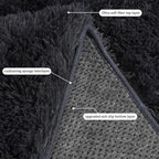 Rugs for Living Room 5x7, Soft Shaggy Modern Shag Area Rug for Bedroom, Upgrade Non-Slip Plush Fluffy Carpet for Kids Boys Girls Room Home Decor Aesthetic, Charcoal Gray
