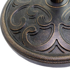 Sunnyglade 18" 22-lbs Outdoor Living Heavy Duty Round Antiqued Patio Umbrella Base