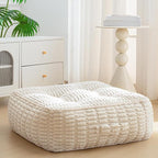8" Washable Floor Pillow Cushion for Adults, Meditation Cushion Pillow, Removable Tufted Blended Corduroy Cover, Large Square Floor Sitting for Tatami Living Room or Yoga, 22x22 Inch, Machine Washable