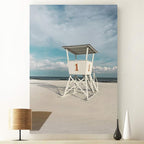 Renditions Gallery Canvas Romantic Wall Art Modern Paintings Decorations Cloudy Coast Guard View Glam Nature Wall Hanging Artwork Prints for Bedroom Living Room Office Kitchen - 12"x18" LT06