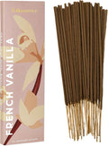 Folkulture Incense Sticks (75 Sticks) |8" French Vanilla Incense Sticks For Meditation, Aromatherapy, Valentines Day Gifts For Her | No Charcoal,Organic, Non Toxic, 45 Min, Long Burning Insence-Sticks