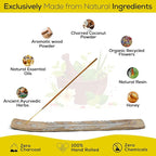 Satya Citronella Incense Sticks, Satya Bng Insenses 15gmx12 Pack with Raajsee Incense Holder Bundle, Satya Nagchampa Natural Incense
