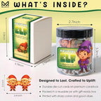 Positive Elf Jar – 60 Funny Emotional Support Jar, Christmas Gifts for Kids, Tweens, Teens, Women, Coworkers, Teachers, Sisters, Friends – Christmas Stocking Stuffer for Teens, Tweens, Kids