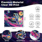 NYZE Blacklight Tapestry Music Wall Tapestry Art Party Banner Colourful Poster Design Tapestries for Hip Hop College Dorm Room Bedroom Wall Decor 59in×51in