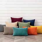 GAWAMAY Decorative Throw Pillow Covers 16x16 Inch Set of 2, Super Soft Chenille Square Pillows Farmhouse Fall Pillowcase for Living Room Bedroom Sofa Couch Cushion Cover 40x40cm Sage Green