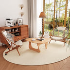 Coffee Tables Wood Small Farmhouse Coffee Table Mid-Century Modern Wood Center Table for Living Room, Original, 35 Inch