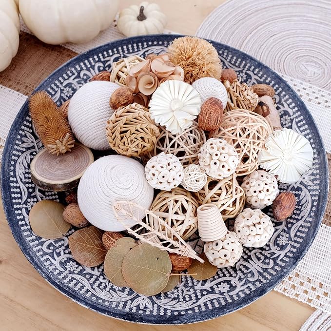 centerpieces Decorative vase & Bowl Filler Balls Potpourri Bags Decorative Bowl Filler Assorted Decorative Balls,Home Fragrance Sachet Vase Filler for Centerpiece Decor