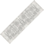 MICRODRY - Runner Rug! Low-Profile Design for a Sleek, Bulk-Free Look. Machine Washable, Stain-Resistant, Skid-Resistant Backing, Ideal for Bedroom Hallway, Kitchen, or Entryway, 2x7, Tara (Grey)