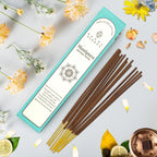 Manipura Incense Sticks, Organic Hand Dipped Incense, Natural Herbs & Aromatic Ingredients, Contain 40 Sticks, Burn Time 45 to 60 Minutes, Spiritual Gifts, Tranquil Aura Incense by Karma Pledge