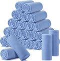Shimeyao 24 Packs Fleece Throw Blanket Soft Warm Lightweight Fleece Blanket Cozy Throw Bulk for Home Bed Couch Sofa Office Wedding Gifts Suitable for Seasons, 50 x 60 Inches(Clear Blue)