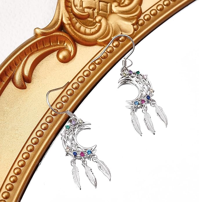 URONE 925 Sterling Silver Earrings Hook Dangle Earrings Jewelry Gifts for Women