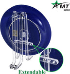 AMT 10 Inch 2 Pack Plate Stands for Display - Holder Stand + Acrylic Frame Holder Picture, Decorative Plate, Book, Photo Easel