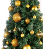 Gold 2.5" Christmas Balls Christmas Tree Decoration Ornaments Shatterproof Hanging Balls for Birthday Halloween Holiday Wedding Decorations Set of 24pcs