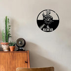 Wall Clock Vinyl Compatible with Tool Band Home Decoration Themed Wall Art Vintage Decoration - Unique Gift Idea for Boys and Girls - Home Wall Decor 30cm Clock Gift
