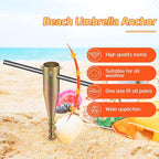Beach Umbrella Sand Anchor,Heavy Duty Umbrella Holder Outdoor Base 17 Inches Metal No Dig Ground Umbrella Stand, Christmas Tree Stand Base