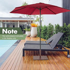 Tangkula 35 LBS Patio Umbrella Base, 20 Inches Heavy Duty Umbrella Stand, Square Umbrella Base w/Non-Slip Pads, Tightening Knob & 2 Adapters, Outdoor Umbrella Stand for Yard, Poolside, Garden (Brown)