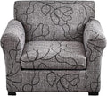 KRFOONN 2 Piece Chair Covers Printed Sofa Covers Couch Covers Washable Armchair Sofa Couch Slipcover Furniture Protector with Elastic Bottom for Living Room (Armchair, 25), Small