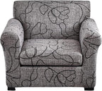 KRFOONN 2 Piece Chair Covers Printed Sofa Covers Couch Covers Washable Armchair Sofa Couch Slipcover Furniture Protector with Elastic Bottom for Living Room (Armchair, 25), Small