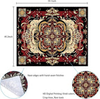 Boho Mandala Moth Tapestry,Hippie Floral Aesthetic Wall Tapestries, Psychedelic Aesthetic Decor, Large Tapestry for Bedrooms, Living Rooms, and Dorms-59.1x49.2 Inch