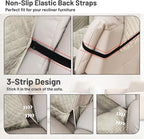 Recliner Sofa Covers 100% Waterproof Velvet L Shape Recliner Couch Covers for Sofa Pets Washable Anti Slip Recliner Slipcovers with Pockets (5 Seat Sofa with 1 Console, Light Gray)