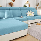 Sofa Covers Couch Covers for Sofa Pet Friendly Couch Cushion Covers Universal Sofa Covers Washable Stretch Slipcovers for Sectional Sofa (Texture Sea Blue,Extra Large Single Seat Cover)