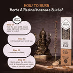 Sagrada Madre 9 pcs Wildly Harvested - White Sage Incense Sticks, 7" Long - Thick Aromatic Incense Sticks (45-55 min Burning Time) to Neutralize Negative Energies & Harmonizing Spaces -Pack x 3