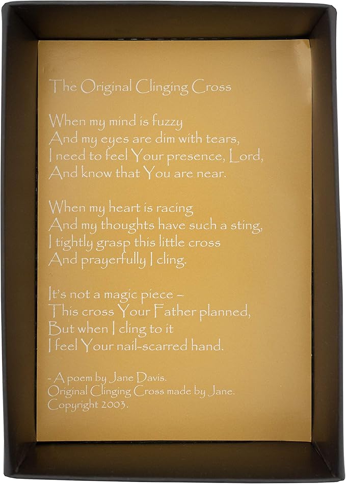 4" Original Clinging Cross | New Spring Color! | Beautiful Light Vervain Purple | By Not So Plain Jane | Christian Home Goods