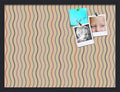 PinPix 24x18 Inch Cork Bulletin Board. This Decorative Framed Pin Board Comes with Multi Color Waves Design and a Satin Black Frame. Ideal for Home Office Decor or Message Board (PinPix-565)