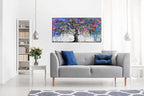 CIRABKY Large Abstract Canvas Wall-Art Bedroom - Colorful Wall Decor - Living Room Wall Art Tree Graffiti Pictures Poster Ready To Hang Size 59" x 29"