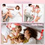 Mewaii Long Cat Plush 5 Sizes, 120% Extra Filling Giant Plushness Kids Body Pillow, Kawaii Cute Pink Cat Stuffed Animals Plushies, Big Long Body Pillow Cat Plush Gift for Girls 44”
