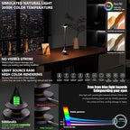 Modern Minimalist Cordless Table Lamp,Rechargeable,Aluminum Alloy Body for Living Room/Bedroom/Kitchen/Outside(Nebula Purple 1 Pack)