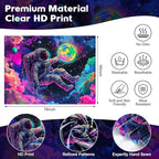NYZE Tapestry for Bedroom Astronaut Space, Black Light Tapestry Room Decor Wall Tapestries, Cool Galaxy Planet Wall Hanging, Wall Hanging for Men Guys Gamer Room Dorm Living Room 79in×59in