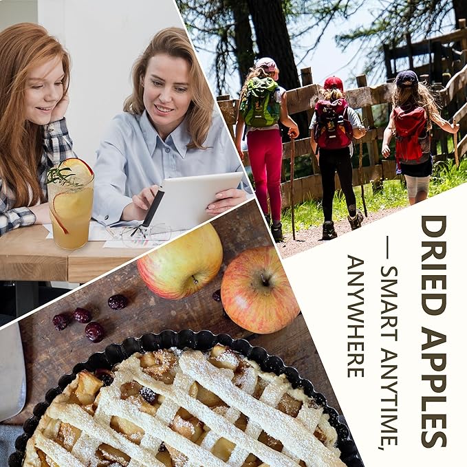 Apple Slices, Dried Apples,7.05 oz /200g,No Added Sugar, Gentle Sweet-Non-Cloying, Concentrated Apple Flavor & Nutrition, Simmer Pot Mix, Simmer Pot Potpourri, for Home Decor, Sweet Wishes, Resealable Bag
