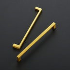 Ravinte 10 Pack Solid 7-1/2 Inch Kitchen Square Cabinet Handles Brushed Brass Drawer Pulls Kitchen Cabinet Hardware Handles