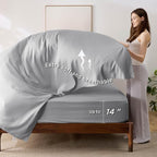 Bedsure Full Size Comforter Set - 7 Pieces Reversible Purple Bedding, Full Size Bed Set for All Seasons, Bed in a Bag with Down Alternative Comforter, Sheets, Pillowcases & Shams
