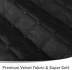 Reclining Sectional Couch Covers 100% Waterproof Velvet L Shape Recliner Couch Covers for Sofa Pets Washable Anti Slip Recliner Slipcovers with Pockets (5 Seat Sofa with 2 Console, Black)